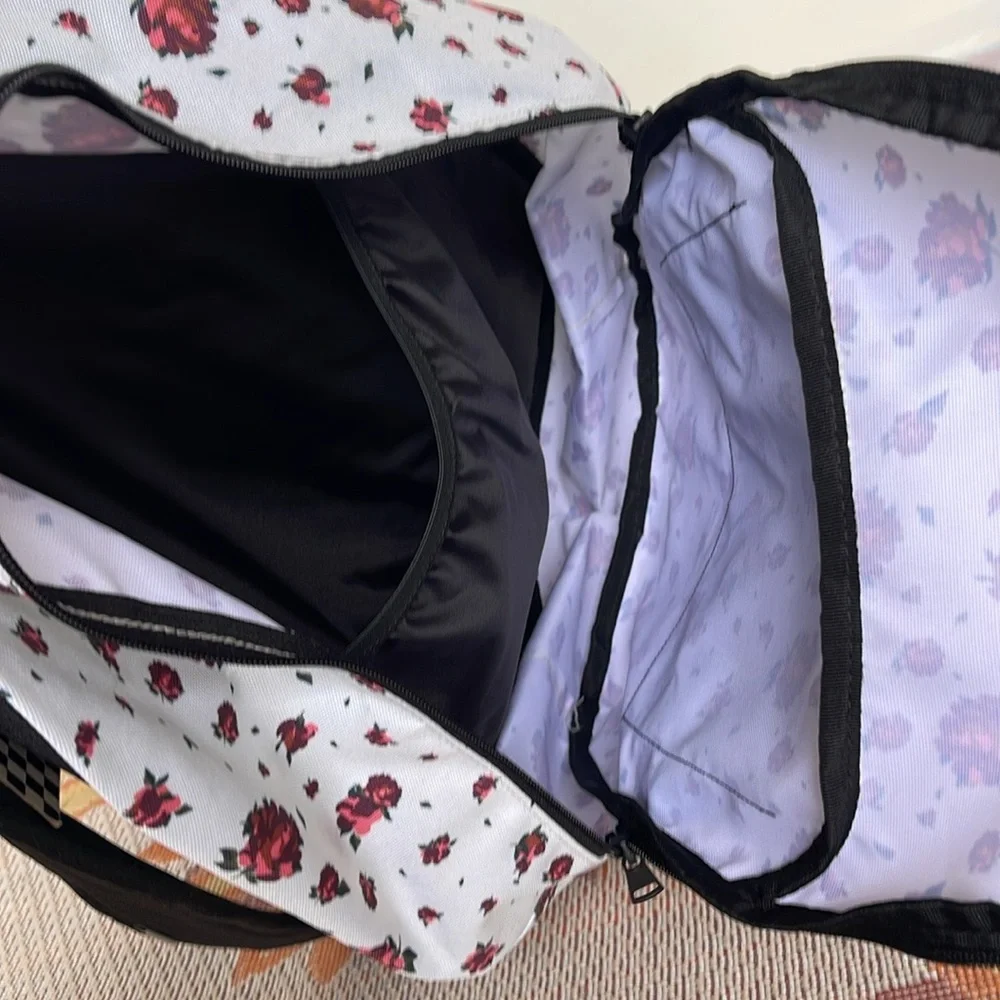 VANS Ranger 2 Prints Roses White Women's Backpack VN0A7UFM3KS NWT